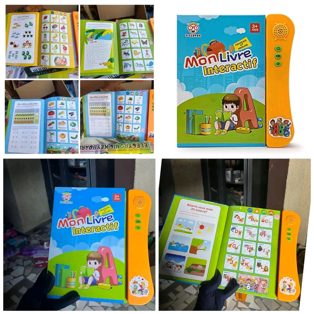 Mon Livre Électronique Bilingue Français-Anglais – Apprentissage Ludique pour Enfants 3 ans+