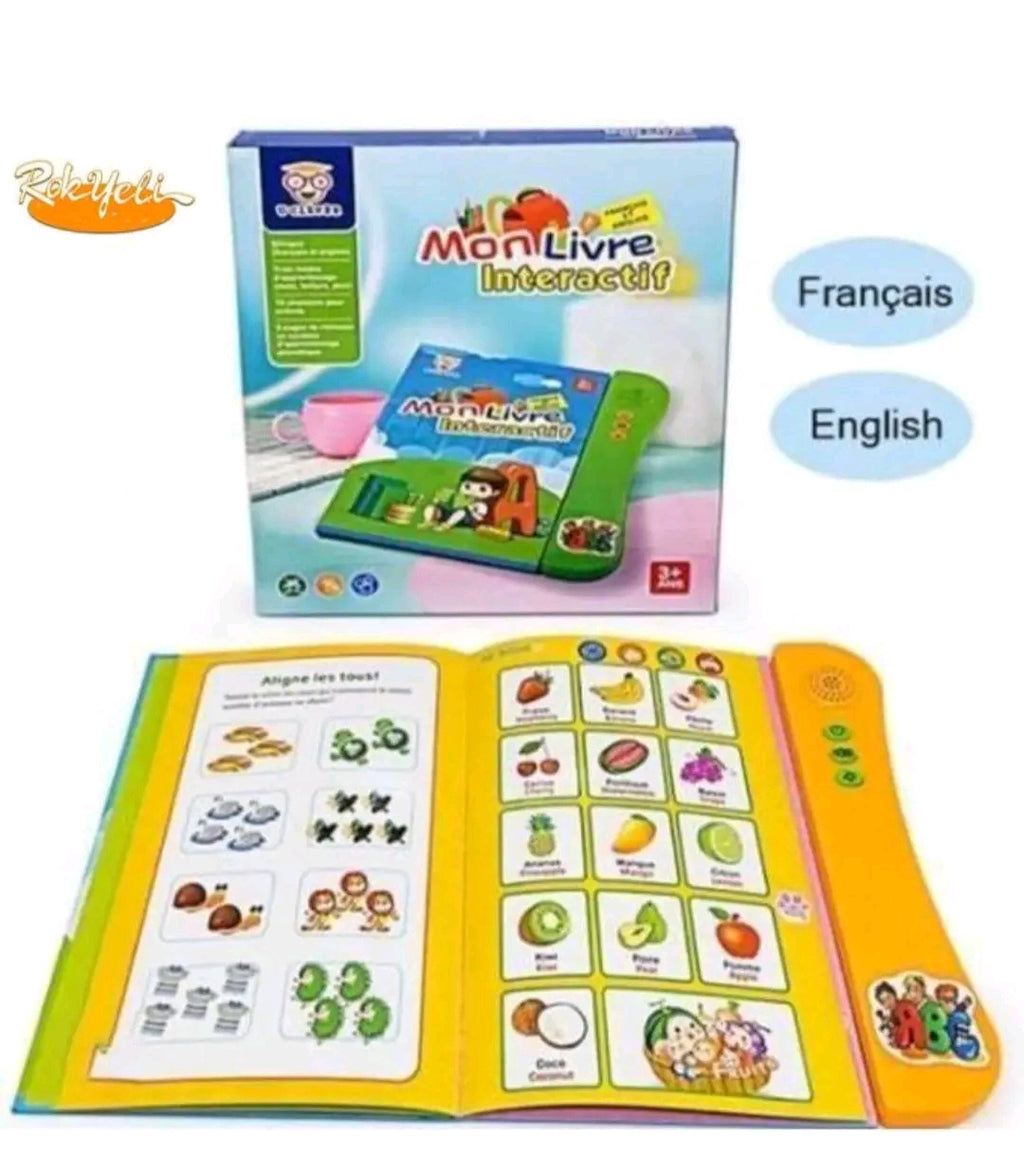 Mon Livre Électronique Bilingue Français-Anglais – Apprentissage Ludique pour Enfants 3 ans+