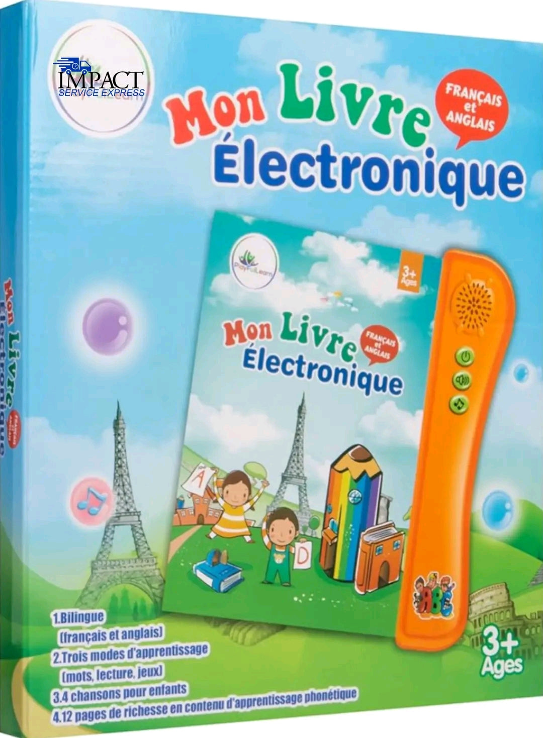 Mon Livre Électronique Bilingue Français-Anglais – Apprentissage Ludique pour Enfants 3 ans+
