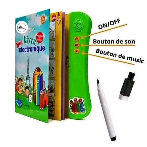 Mon Livre Électronique Bilingue Français-Anglais – Apprentissage Ludique pour Enfants 3 ans+