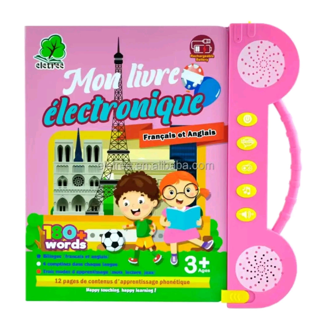 Mon Livre Électronique Bilingue Français-Anglais – Apprentissage Ludique pour Enfants 3 ans+