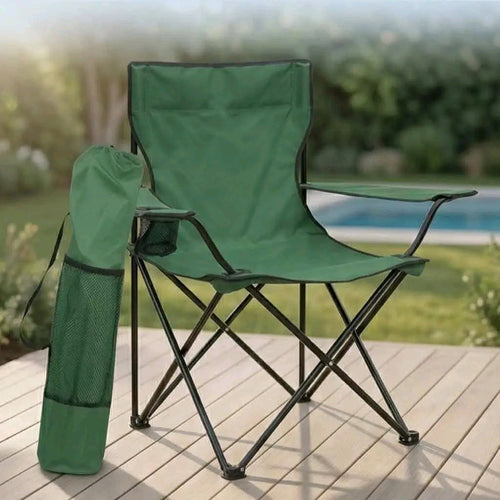 Chaise Pliante de Camping avec Porte-Gobelet