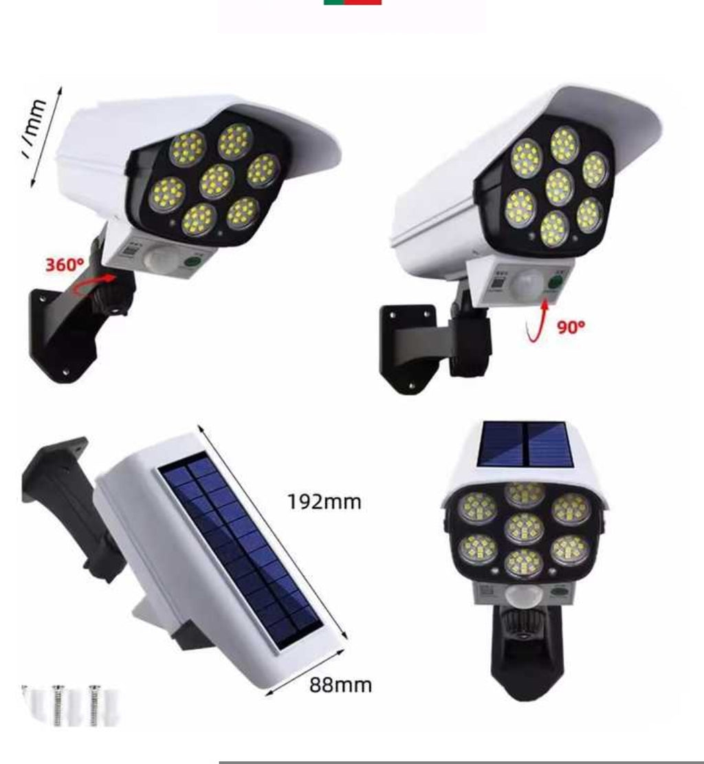 Lampe Solaire avec Détecteur de Mouvement (Télécommande Incluse ) 11900FCFA
