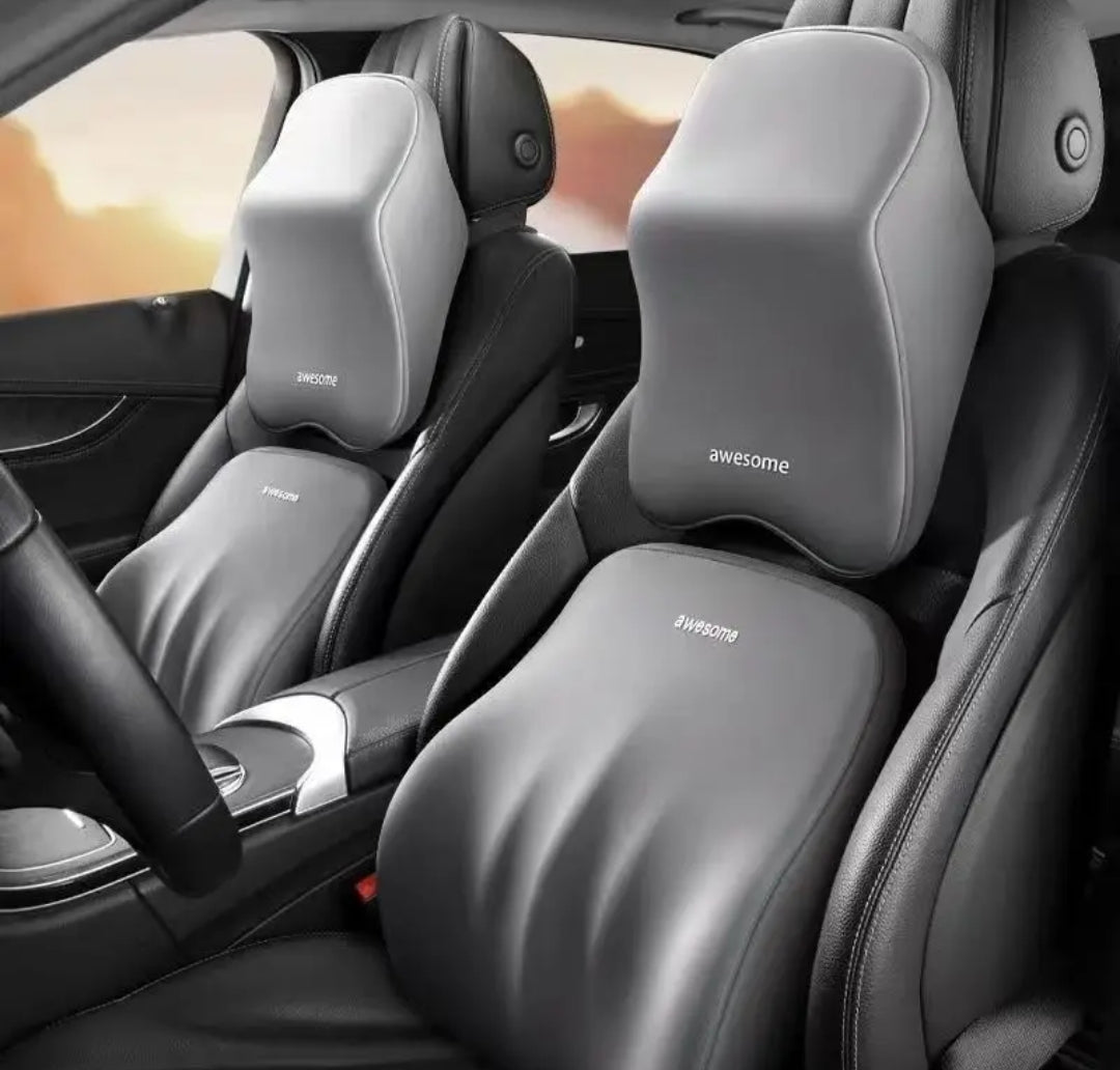 FINI LES DOULEURS EN VOITURE – Coussin Lombaire Ergonomique Soutien Dorsal Premium ( 17900 FCFA)