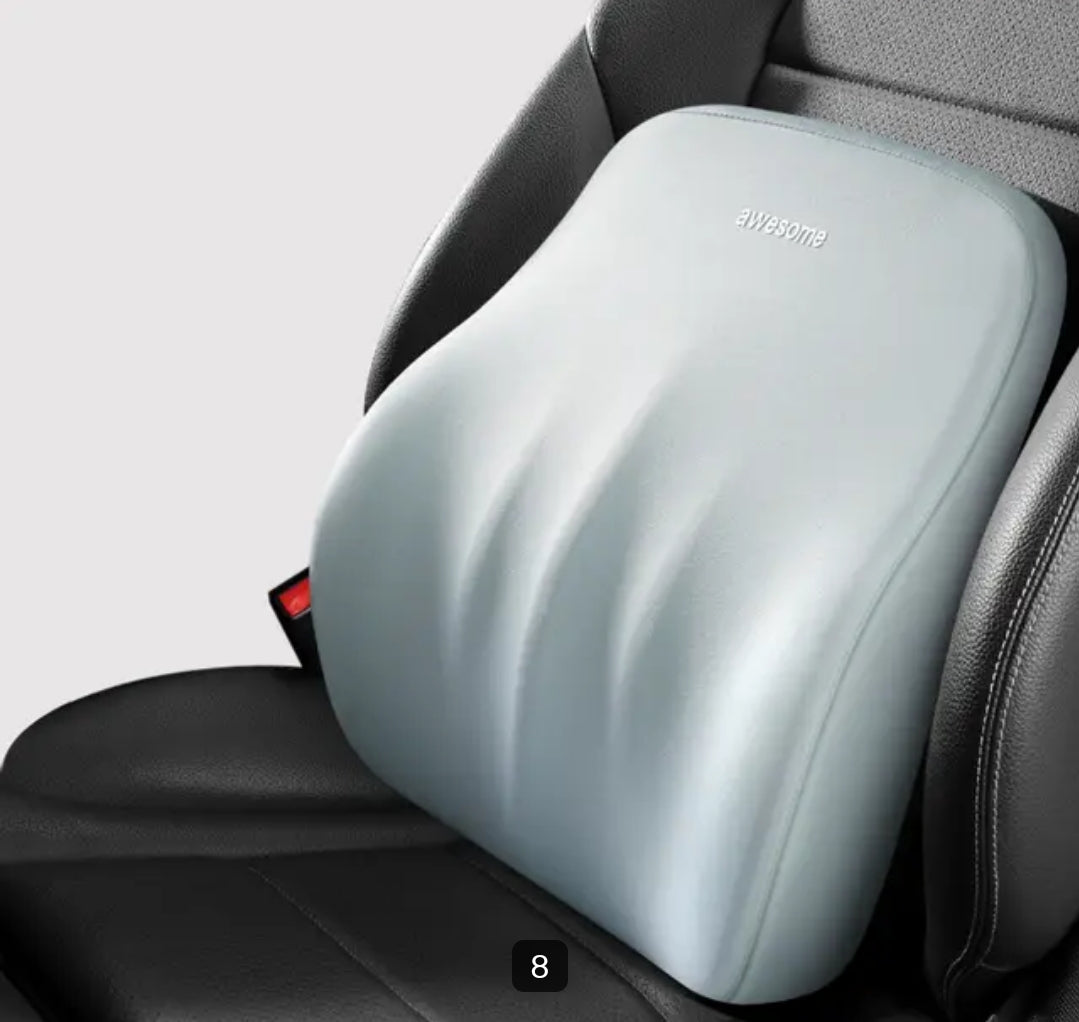 FINI LES DOULEURS EN VOITURE – Coussin Lombaire Ergonomique Soutien Dorsal Premium ( 17900 FCFA)