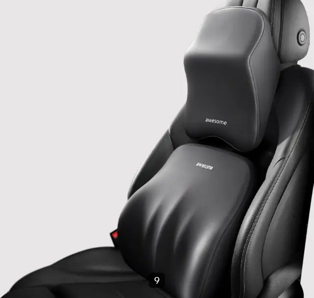 FINI LES DOULEURS EN VOITURE – Coussin Lombaire Ergonomique Soutien Dorsal Premium ( 17900 FCFA)