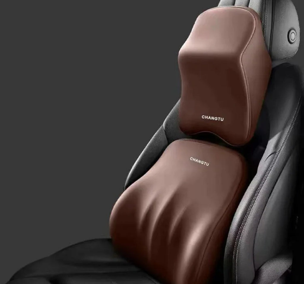 FINI LES DOULEURS EN VOITURE – Coussin Lombaire Ergonomique Soutien Dorsal Premium ( 17900 FCFA)